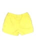 Lands' End 100% Cotton Solid Yellow Athletic Shorts Size L - photo 2