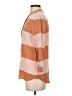 Fossil Color Block Orange 3/4 Sleeve Blouse Size XS - photo 5