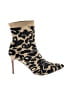 Louise Et Cie Animal Print Gold Ankle Boots Size 10 - photo 1