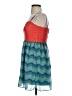City Triangles 100% Polyester Chevron-herringbone Teal Cocktail Dress Size 3 - photo 5