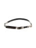 Brighton Silver Black Reversible Leather Belt Size L - photo 1