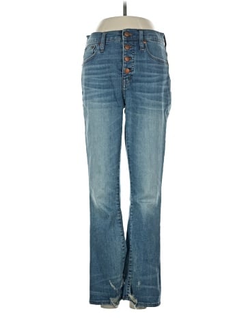 Madewell Cali Demi-Boot Jeans in Bess Wash: Button-Front Edition (view 1)