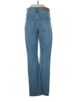 Madewell The High-Rise Slim Boyjean in Bilston Wash: Ripped Edition (view 2)