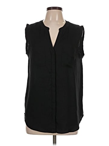 Ann Taylor Sleeveless Button-Down Shirt (view 1)