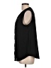 Ann Taylor Black Sleeveless Button-Down Shirt Size L (tall) - photo 5