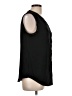 Ann Taylor Black Sleeveless Button-Down Shirt Size L (tall) - photo 4