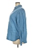 IZOD 100% Lyocell Solid Blue 3/4 Sleeve Button-Down Shirt Size XXL - photo 5