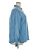 IZOD 100% Lyocell Solid Blue 3/4 Sleeve Button-Down Shirt Size XXL - photo 4
