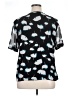 DKNY 100% Polyester Black Short Sleeve Blouse Size XL - photo 2
