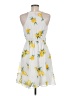 Japna 100% Polyester Tropical Yellow Cocktail Dress Size M - photo 2