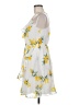 Japna 100% Polyester Tropical Yellow Cocktail Dress Size M - photo 5