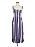 Bebop 100% Rayon Stripes Blue Casual Dress Size M - photo 1