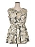 Simply Vera Vera Wang 100% Polyester Ivory Sleeveless Blouse Size 14 - photo 1