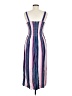 Bebop 100% Rayon Stripes Blue Casual Dress Size M - photo 2