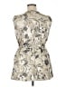 Simply Vera Vera Wang 100% Polyester Ivory Sleeveless Blouse Size 14 - photo 2