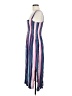 Bebop 100% Rayon Stripes Blue Casual Dress Size M - photo 5
