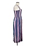 Bebop 100% Rayon Stripes Blue Casual Dress Size M - photo 4