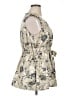 Simply Vera Vera Wang 100% Polyester Ivory Sleeveless Blouse Size 14 - photo 4