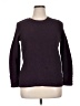 Ann Taylor LOFT 100% Cotton Solid Purple Pullover Sweater Size XL - photo 1