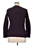 Ann Taylor LOFT 100% Cotton Solid Purple Pullover Sweater Size XL - photo 2