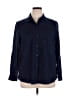 Charter Club Blue Long Sleeve Button-Down Shirt Size XL - photo 1