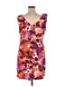 Blu Sage Print Orange Cocktail Dress Size 16 - photo 2