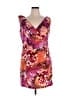 Blu Sage Print Orange Cocktail Dress Size 16 - photo 1