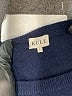 Kule 100% Cashmere Stripes Blue Cashmere Pullover Sweater Size S - photo 7