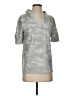 Jane and Delancey Camo Gray Short Sleeve Top Size S - photo 1