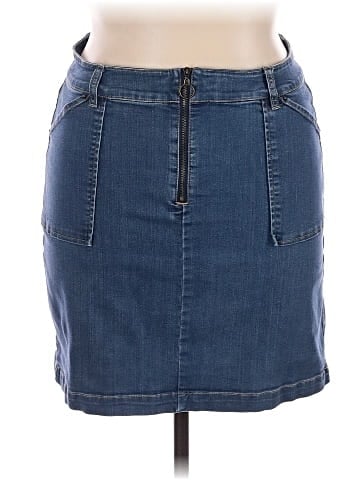 INC International Concepts Denim Skirt (view 1)