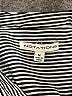 Notations Stripes Gray Long Sleeve Blouse Size M - photo 7