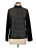 Weekends by Chico's Houndstooth Black Jacket Size L - photo 1