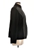 Weekends by Chico's Houndstooth Black Jacket Size L - photo 4