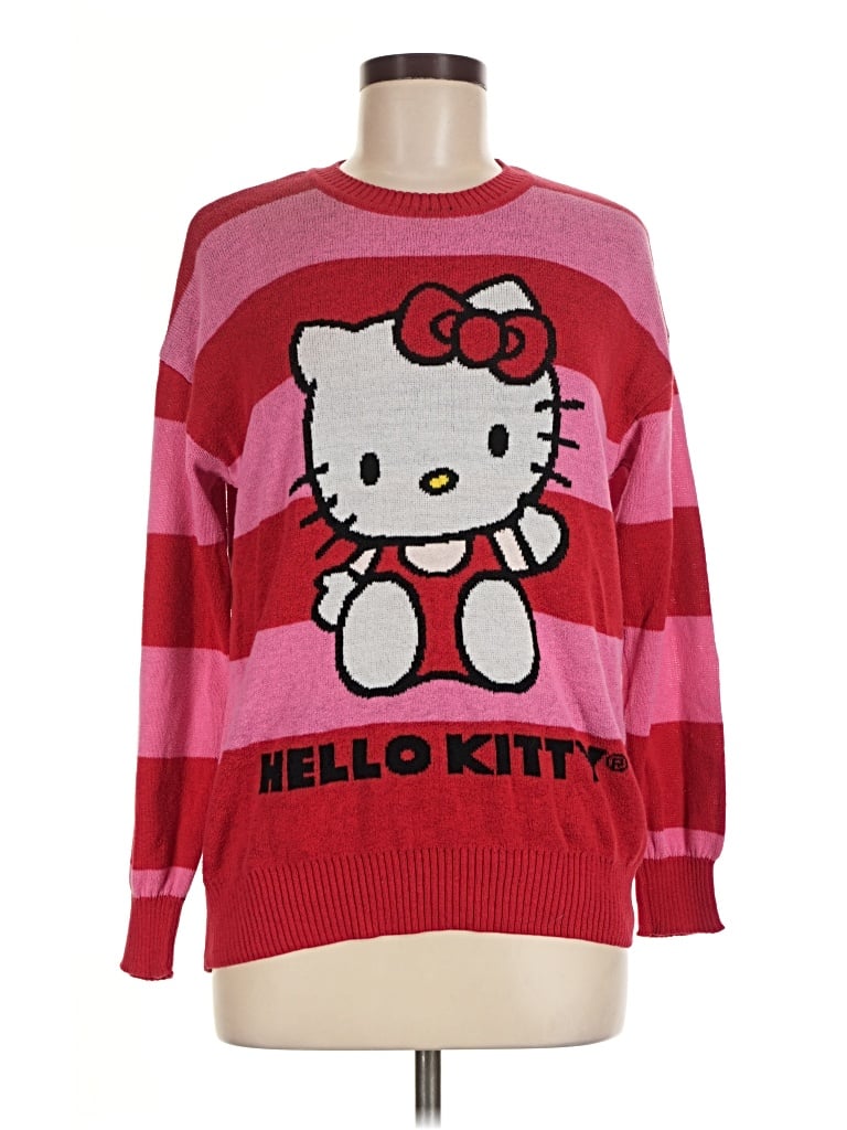 Pre-owned Hello Kitty Pullover Sweater In Pink