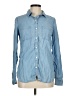 SO 100% Lyocell Blue Long Sleeve Button-Down Shirt Size M - photo 1