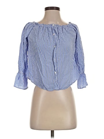 Timing 3/4 Sleeve Blouse (view 1)