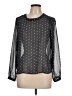 Glassons Polka Dots Black Long Sleeve Blouse Size 12 - photo 1
