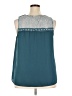 ModCloth 100% Polyester Teal Sleeveless Blouse Size 2X - photo 2