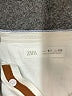 Zara 100% Cotton White Short Sleeve Button-Down Shirt Size 6 - 7 - photo 3
