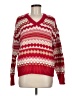 Talbots Chevron-herringbone Red Pullover Sweater Size M - photo 1