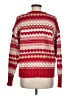 Talbots Chevron-herringbone Red Pullover Sweater Size M - photo 2