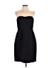J.Crew 100% Cotton Solid Black Cocktail Dress Size 14 - photo 1