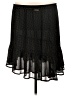 MICHAEL Michael Kors 100% Polyester Polka Dots Black Casual Skirt Size L - photo 1