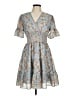 Max Studio Paisley Blue Casual Dress Size M - photo 1