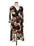 Connected Apparel Print Black Cocktail Dress Size 14 (petite) - photo 1