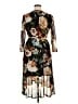 Connected Apparel Print Black Cocktail Dress Size 14 (petite) - photo 2
