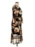 Connected Apparel Print Black Cocktail Dress Size 14 (petite) - photo 4