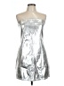 NOVA LUXE Metallic Silver Cocktail Dress Size XL - photo 1