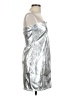 NOVA LUXE Metallic Silver Cocktail Dress Size XL - photo 4