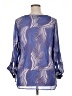 Lane Bryant 100% Polyester Blue 3/4 Sleeve Blouse Size 14 - 16 Plus - photo 2